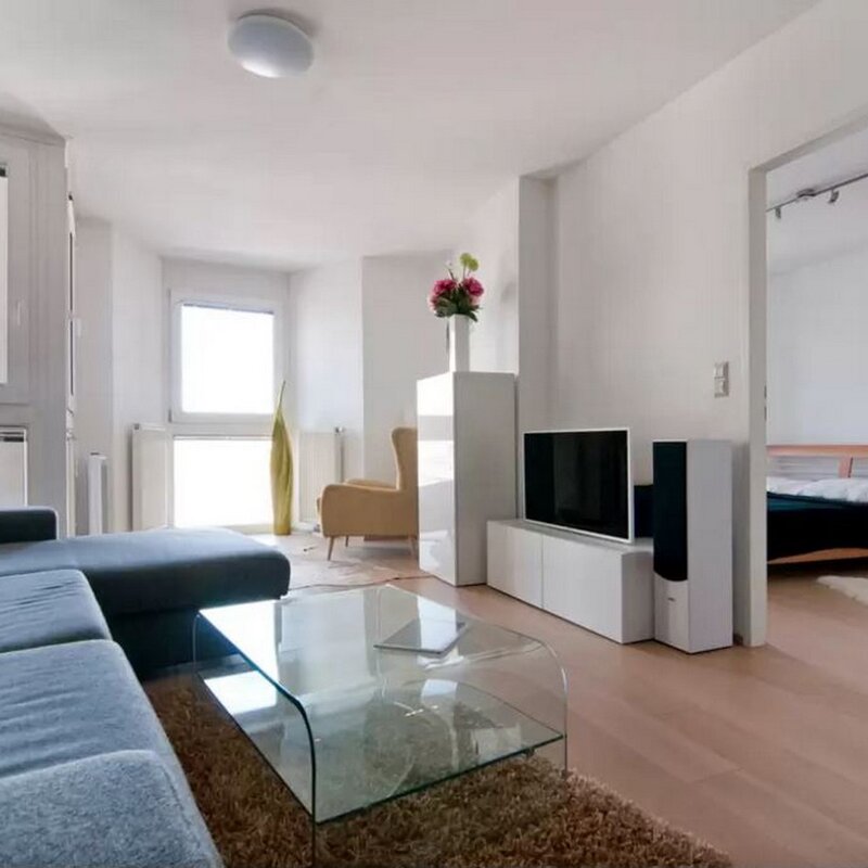 Bright living area with bedroom – 2-room apartment for short-term rental & temporary housing for 1 to 6 months in Vienna