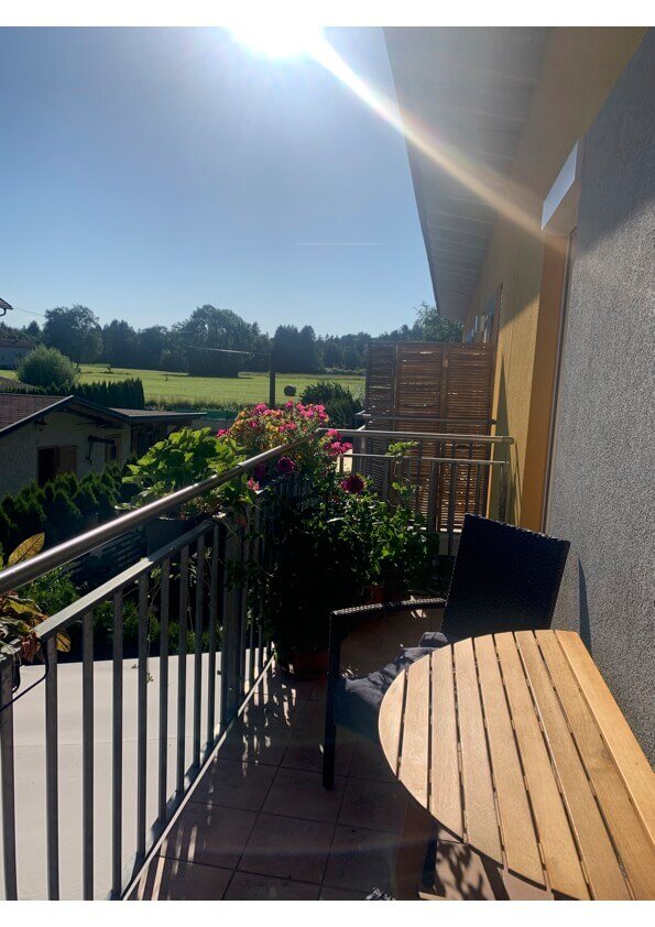 Ausblick Balkon