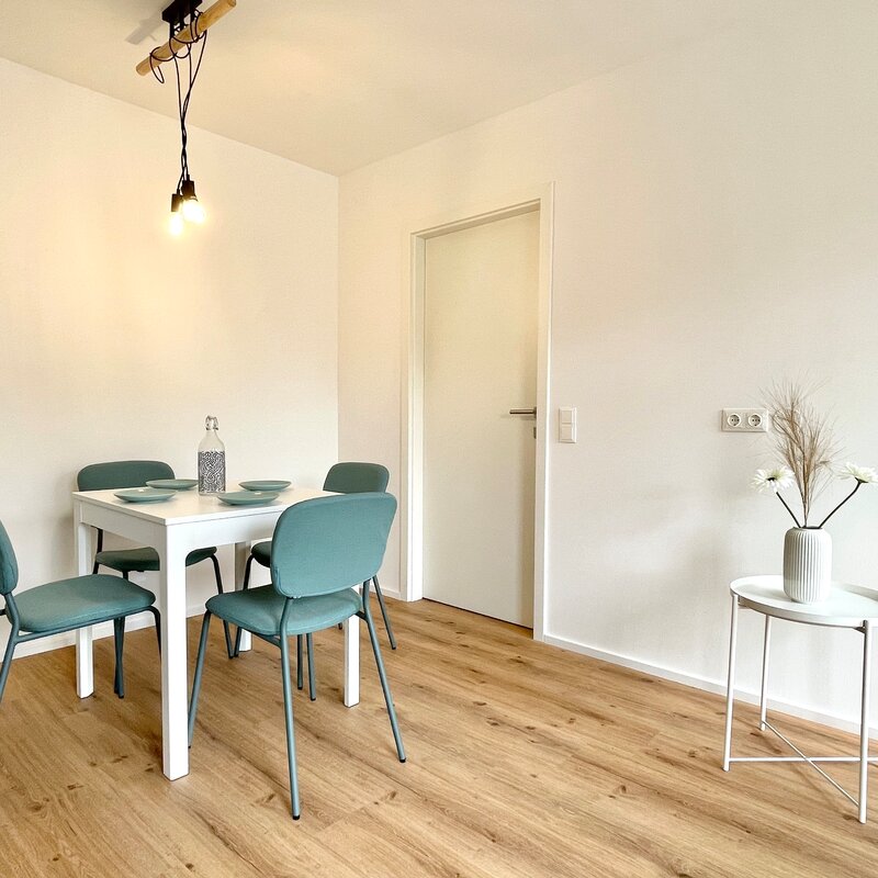 Living room with dining table 