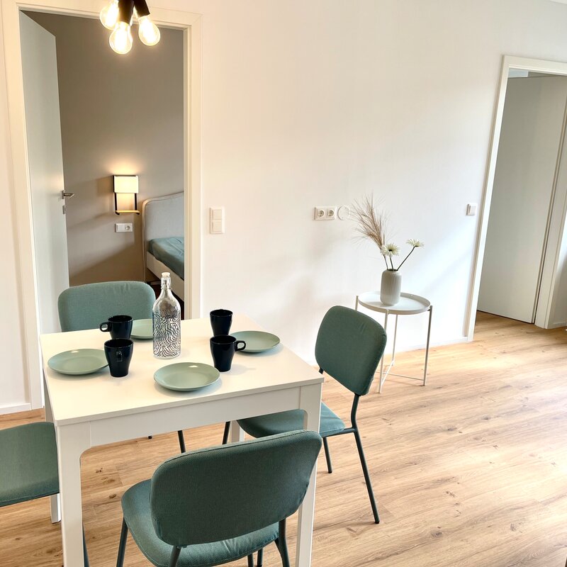 Living room with dining table 