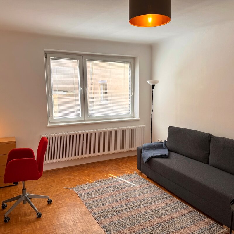 Wohnzimmer mit Arbeitsplatz