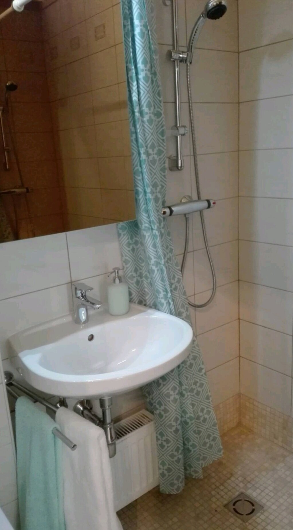 Badezimmer mit Dusche