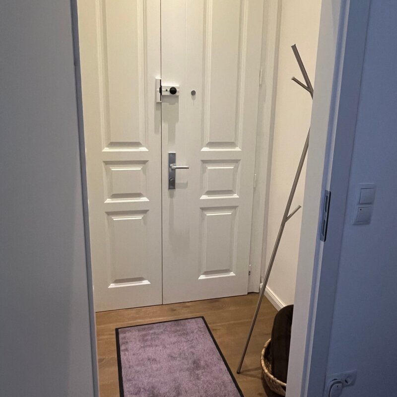Front door and entrance area