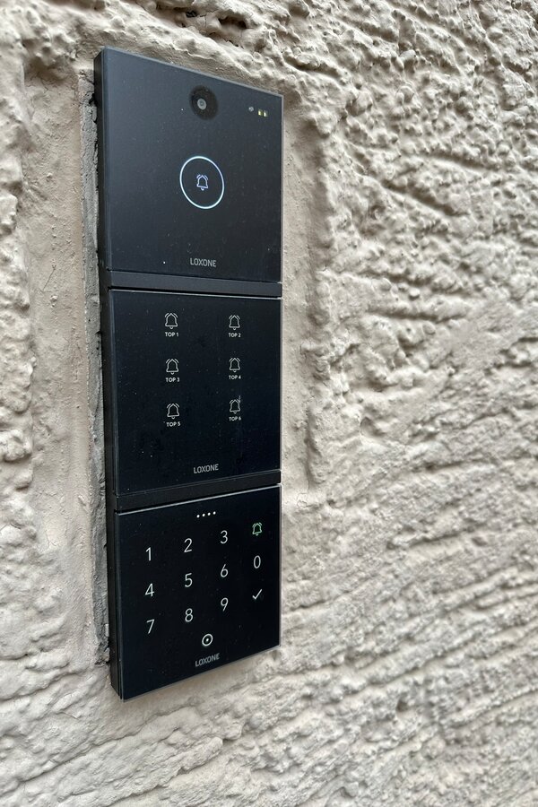 Code button for front door