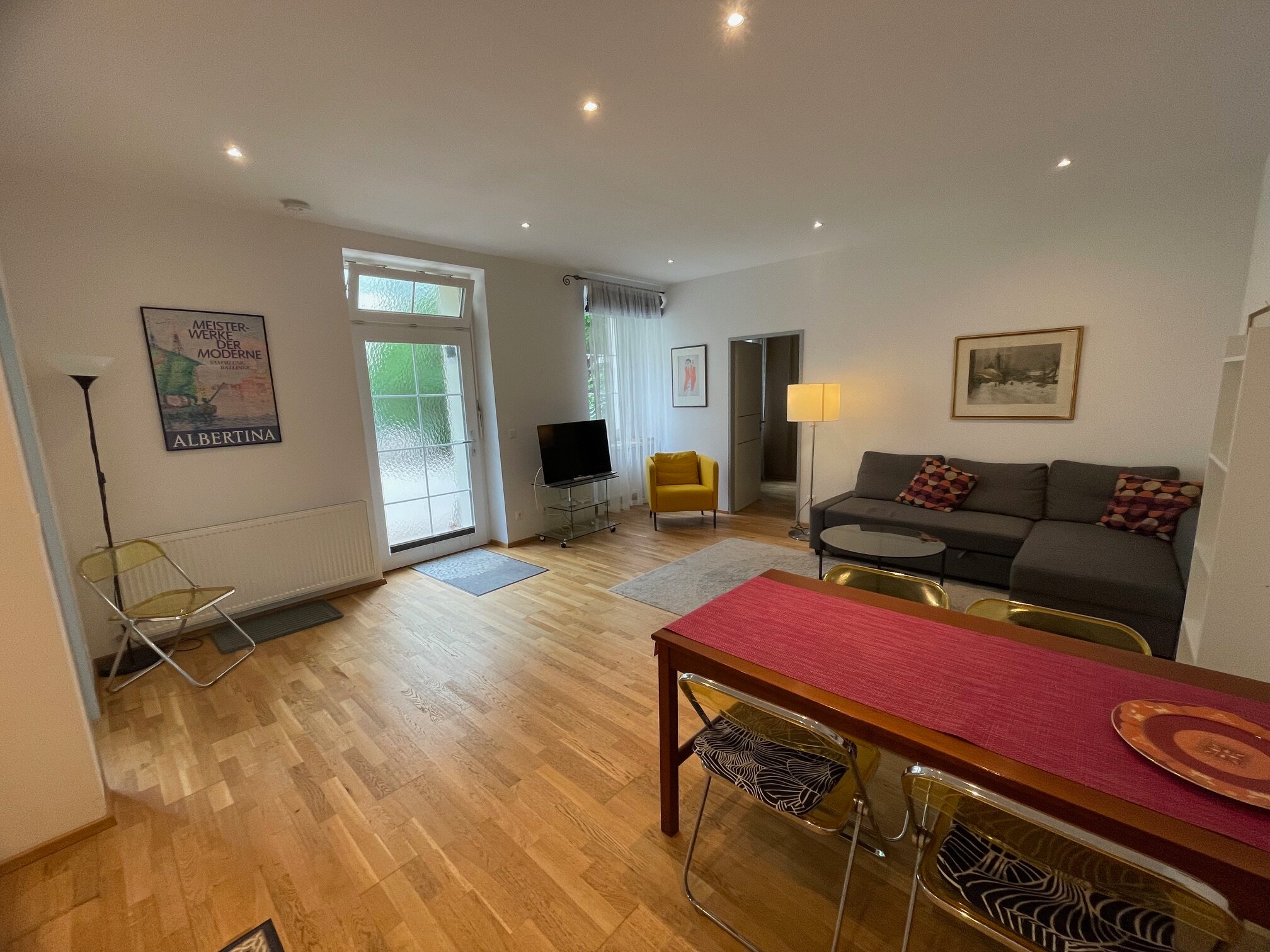 living room with entrance