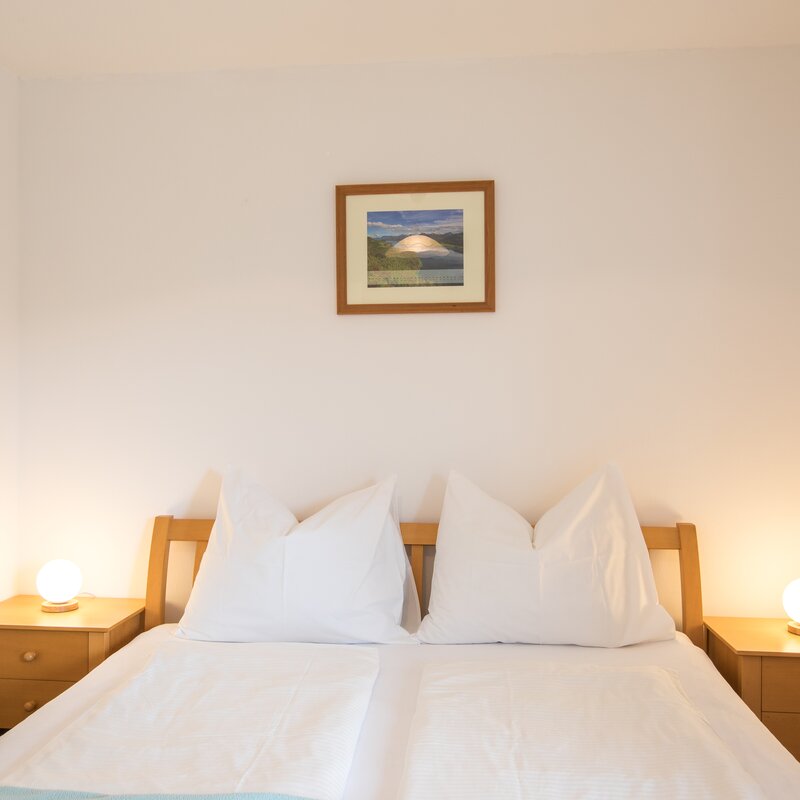 Room with double bed