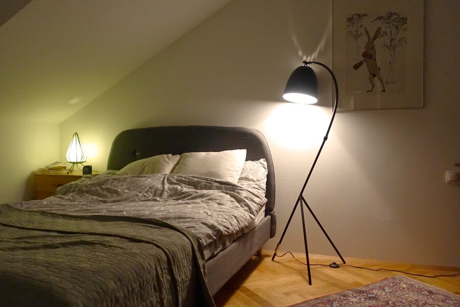 140 cm wide double bed