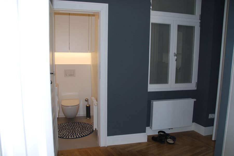 anteroom with toilet