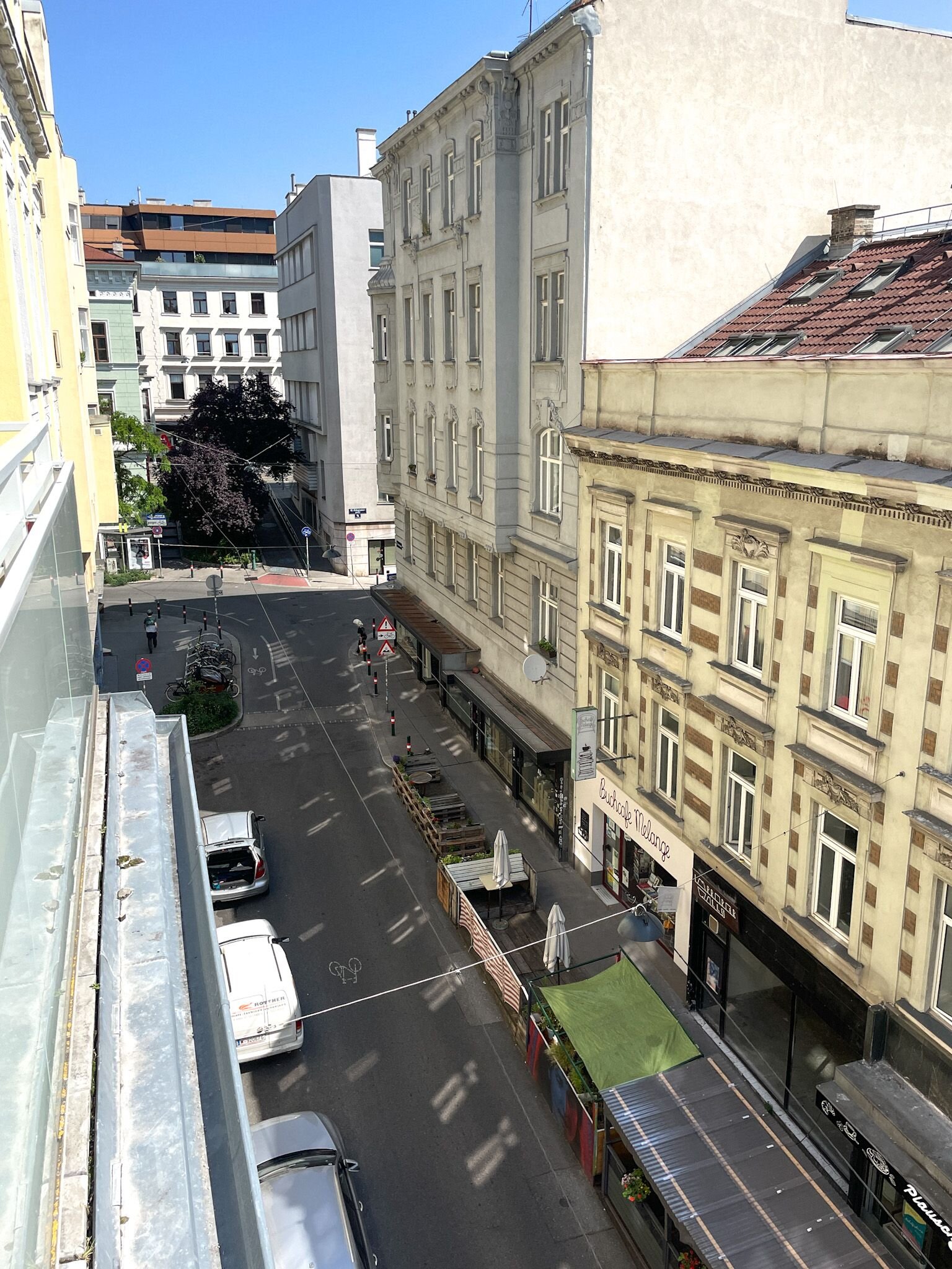 Blick vom Balkon