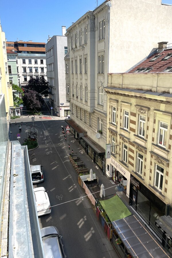 Blick vom Balkon