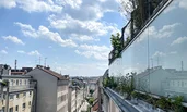 Blick vom Balkon