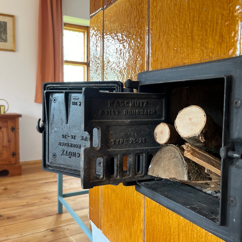tiled stove