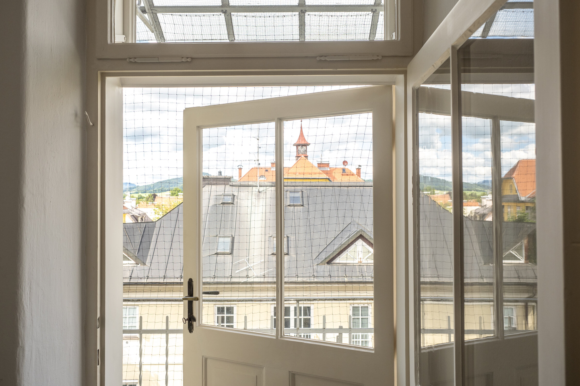 Ausgang auf den Balkon