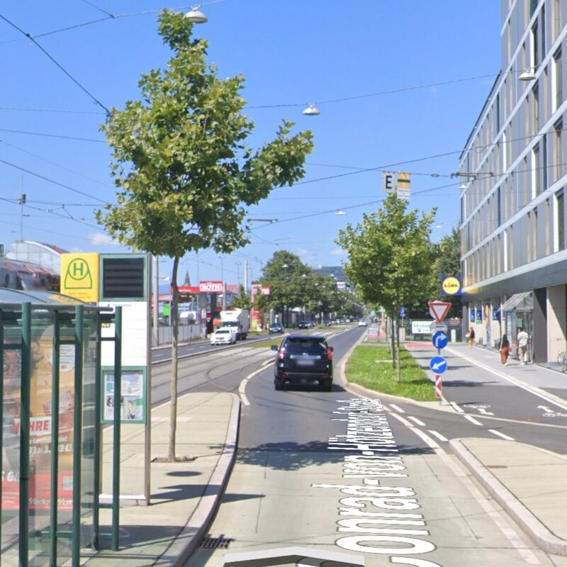 Haltestelle Straßenbahn 