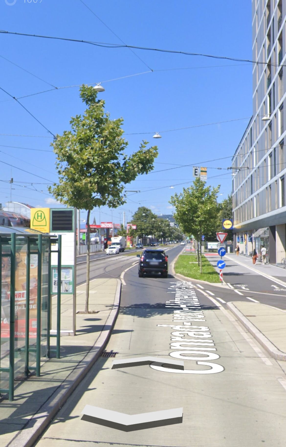 Haltestelle Straßenbahn 