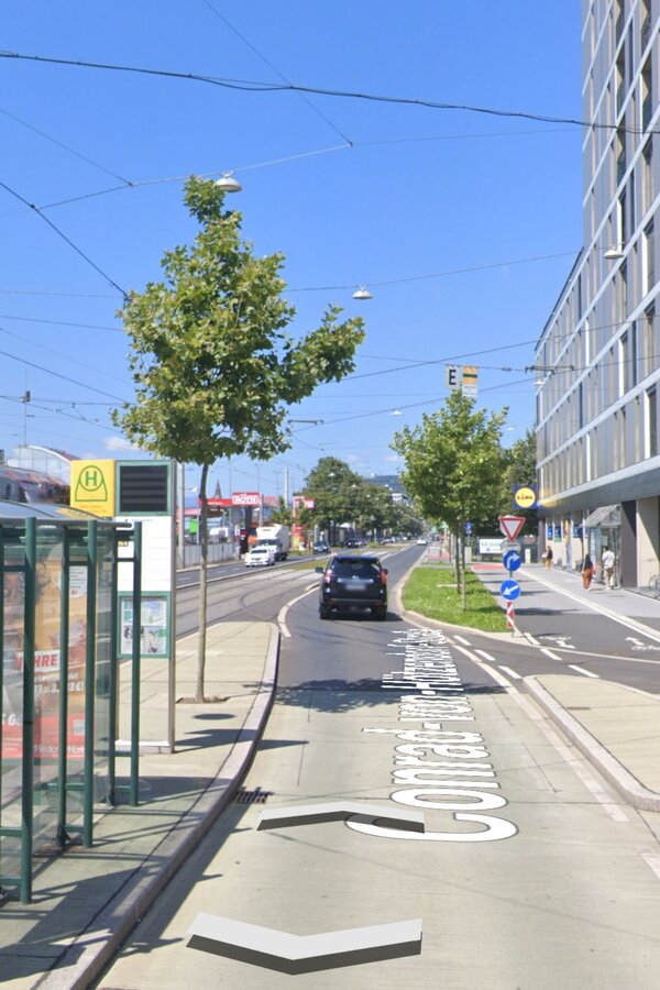 Haltestelle Straßenbahn 