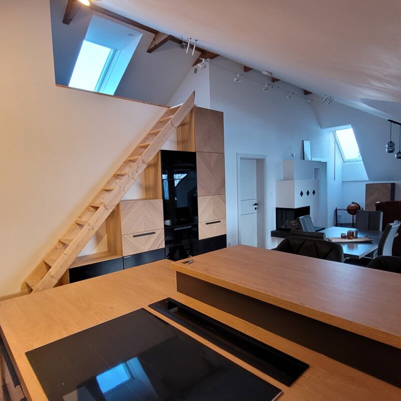 Küche Wohnzimmer / Leseecke