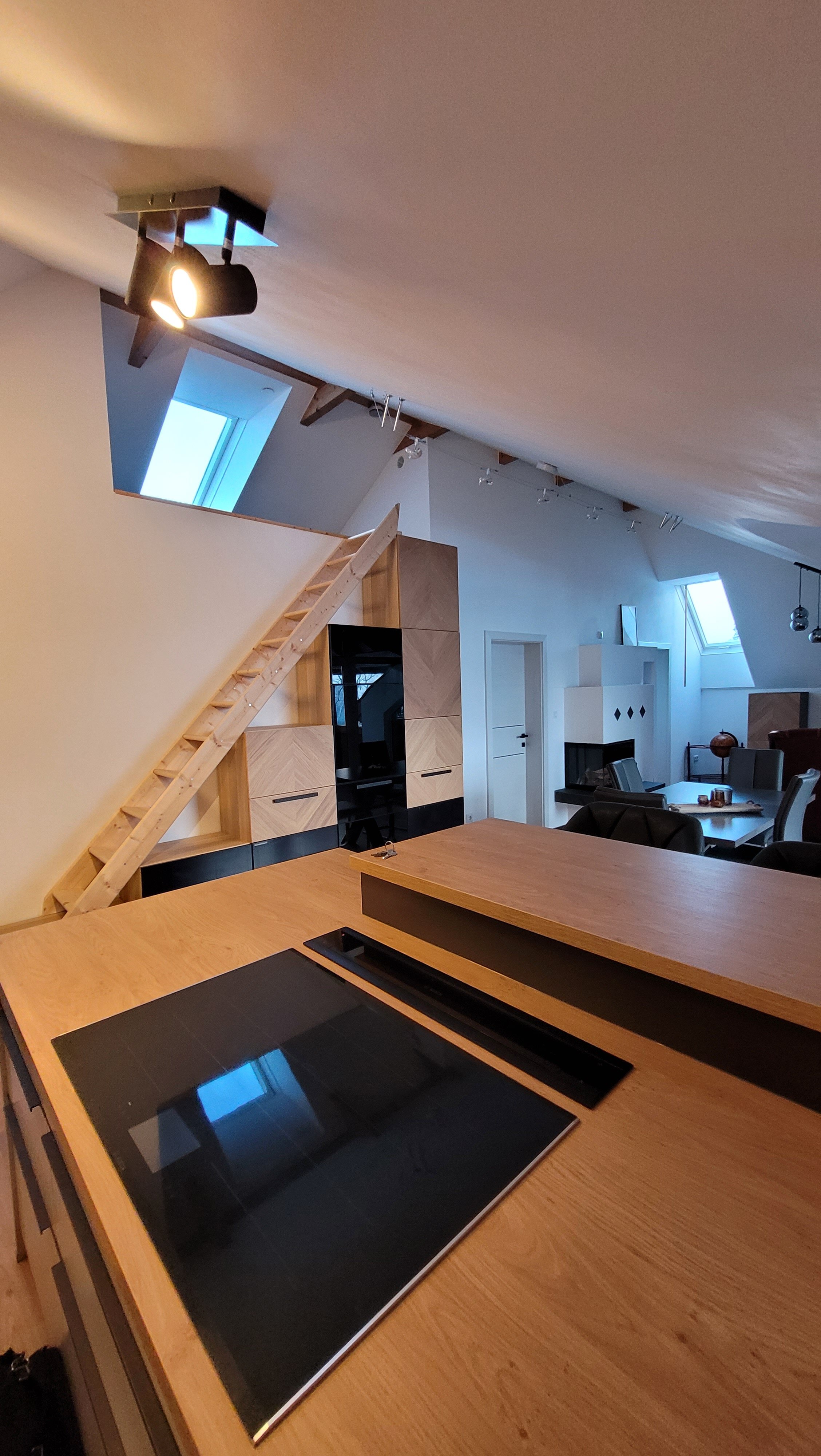 Küche Wohnzimmer / Leseecke