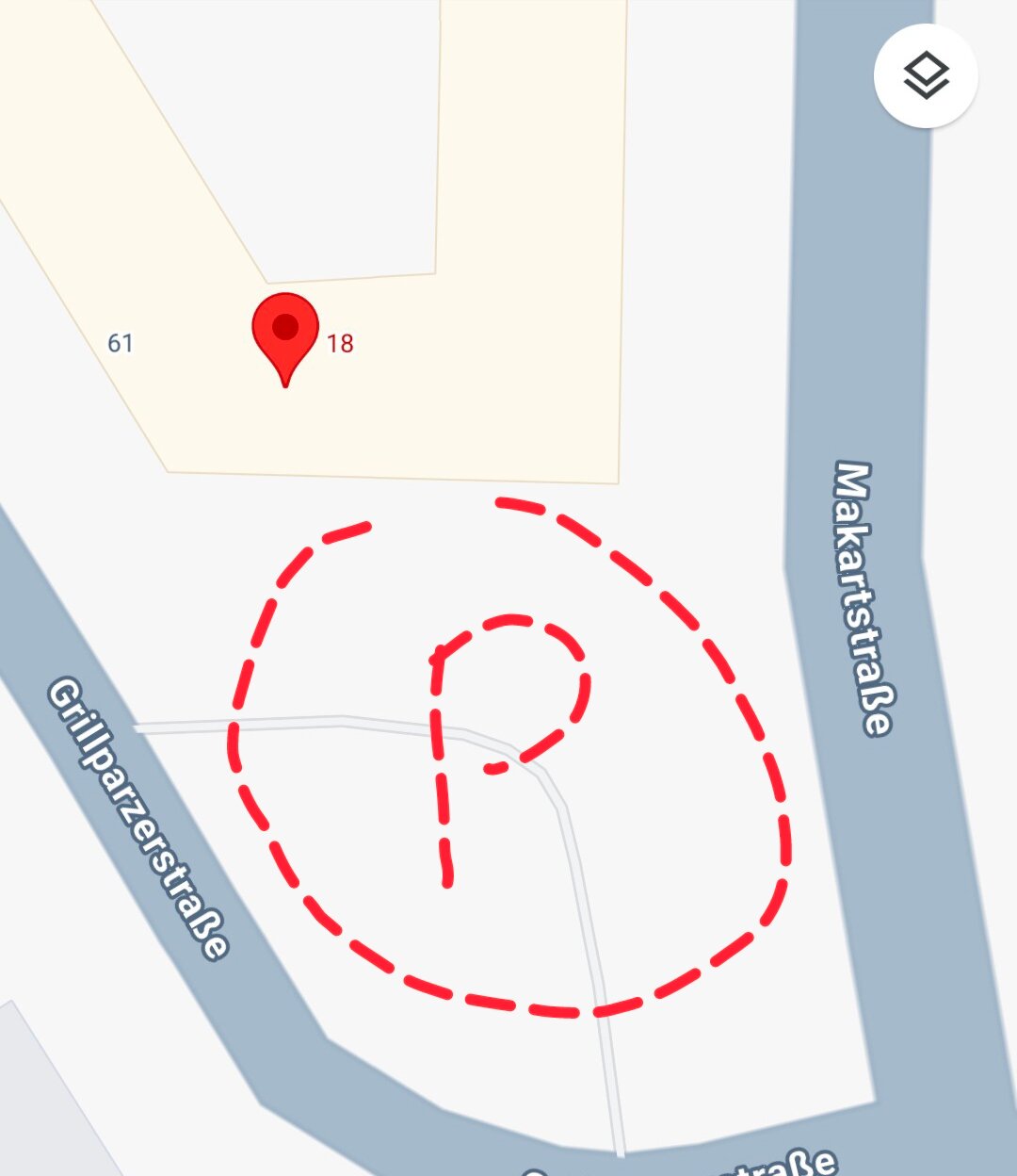 Kostenlose Parkfläche vor der Haustüre