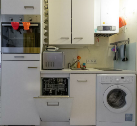 Compact kitchen with all necessary facilities