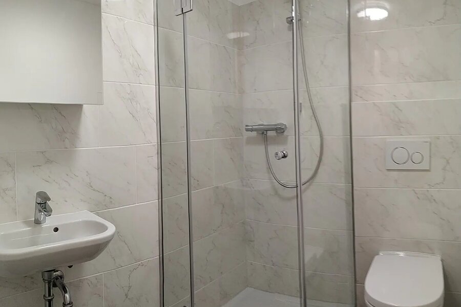 Bathroom with a toilet