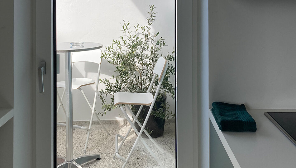 Loggia mit weiter Aussicht