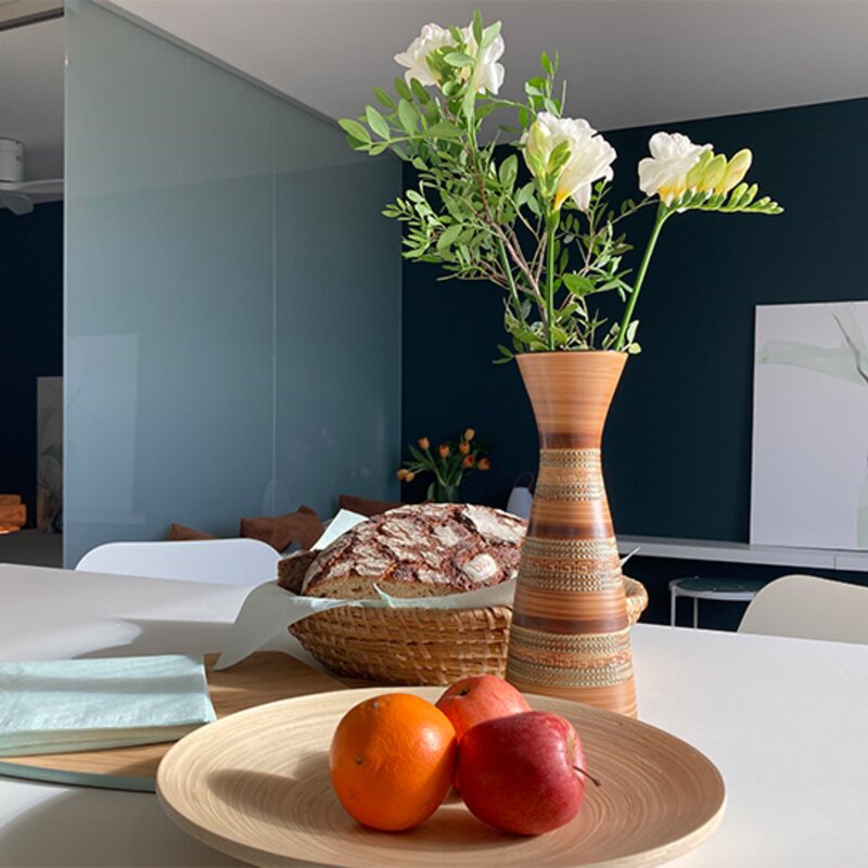 Blick von der Loggia in Richtung Schlafraum