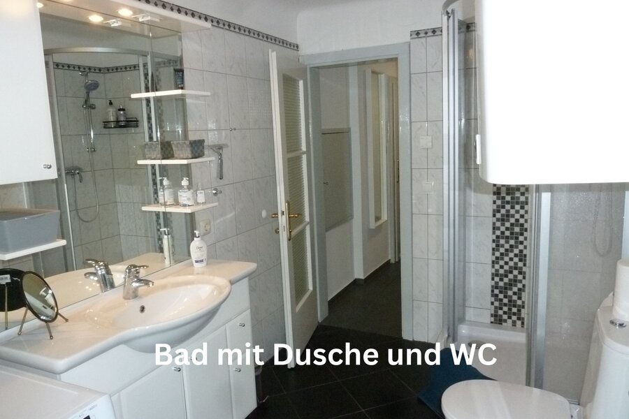 bathroom with shower and toilet