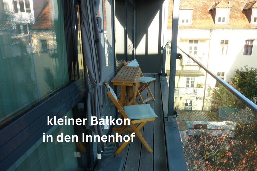 small balcony in the inner courtyard