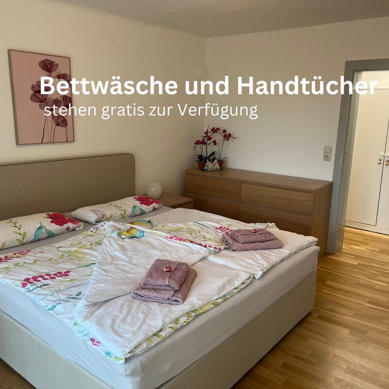 Bettwäsche und Handtücher