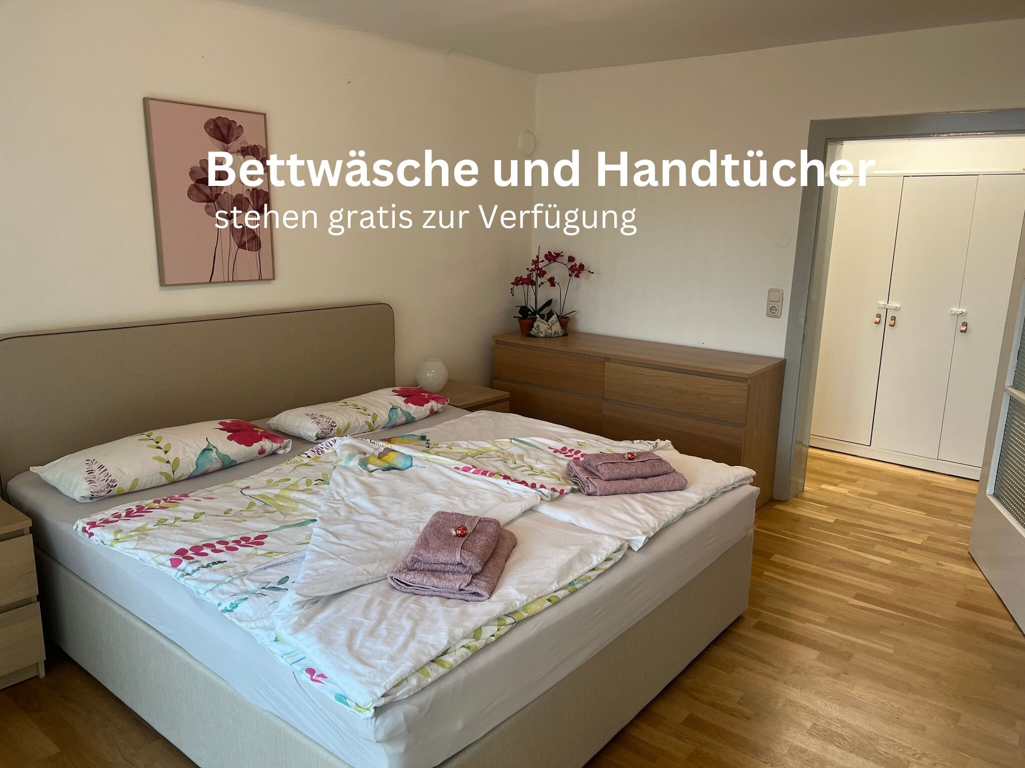 Bettwäsche und Handtücher