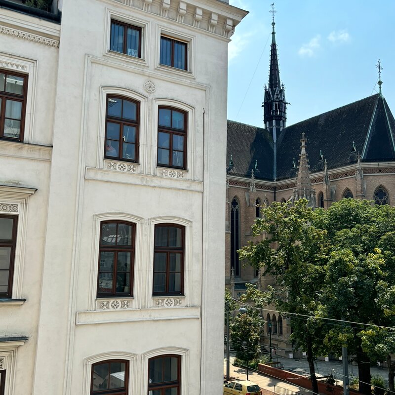 Blick aus dem Fenster