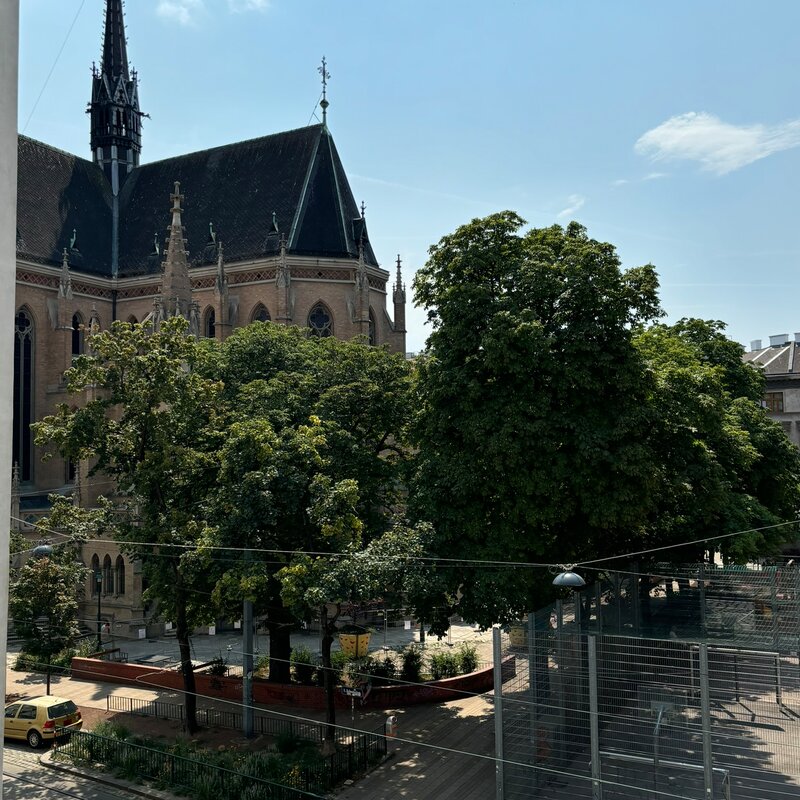 Blick aus dem Fenster