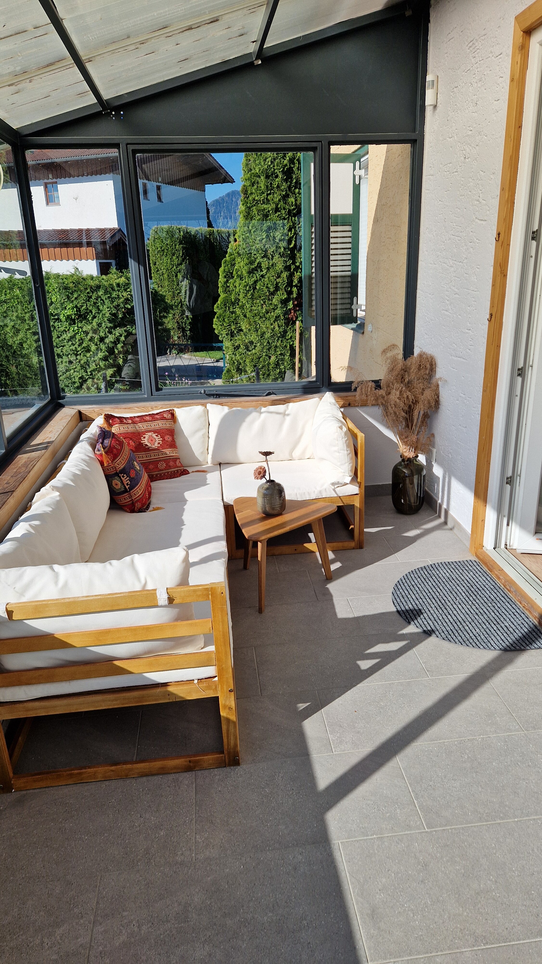 Lounge Bereich im Wintergarten