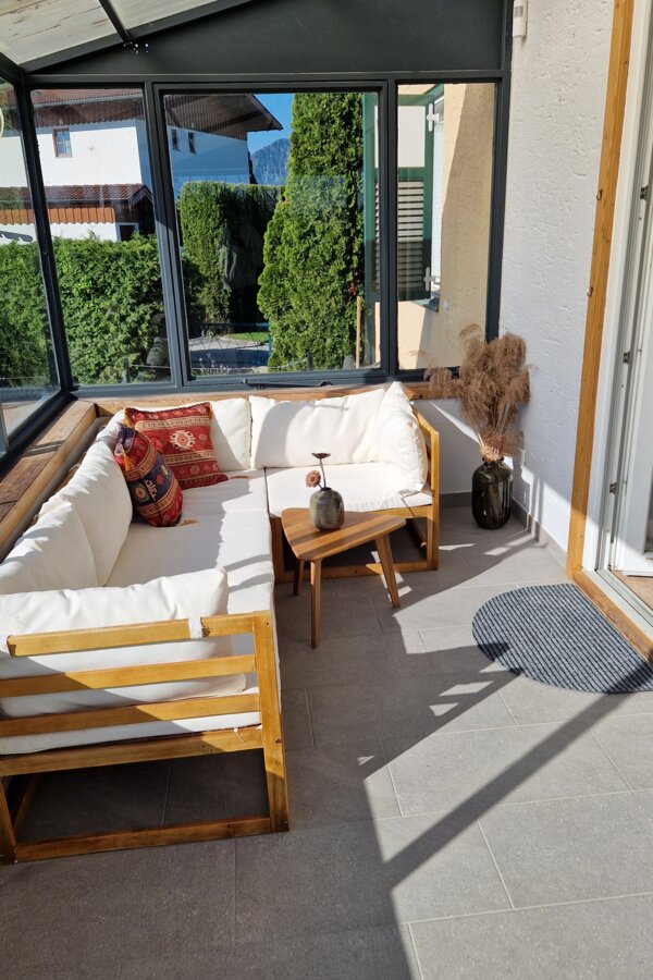 Lounge Bereich im Wintergarten