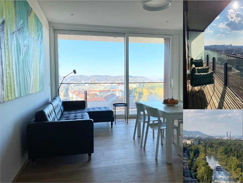 Blick aus dem Wohn/Esszimmer