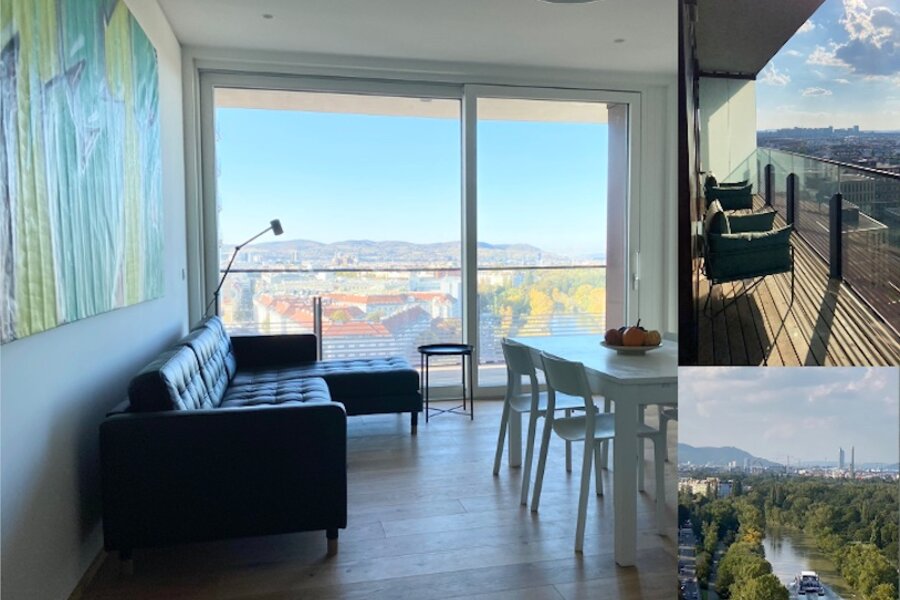 Blick aus dem Wohn/Esszimmer