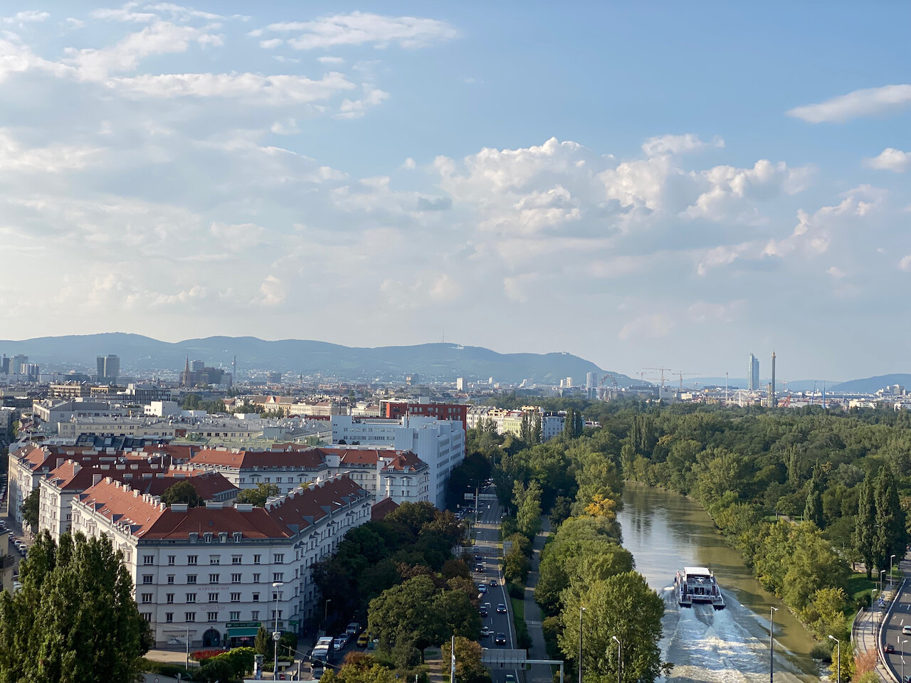 Blick vom Balkon