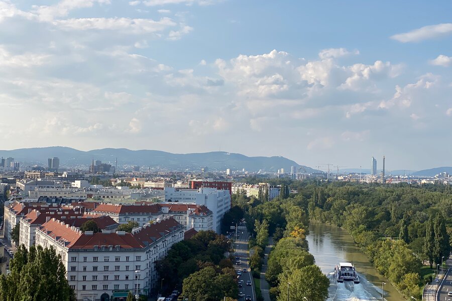 Blick vom Balkon