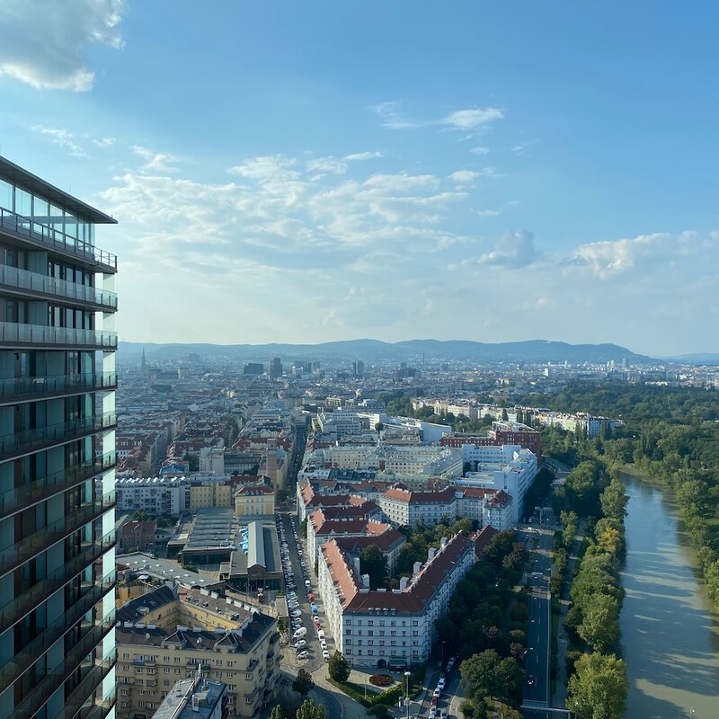 View from roof terace
