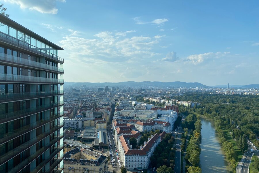 View from roof terace