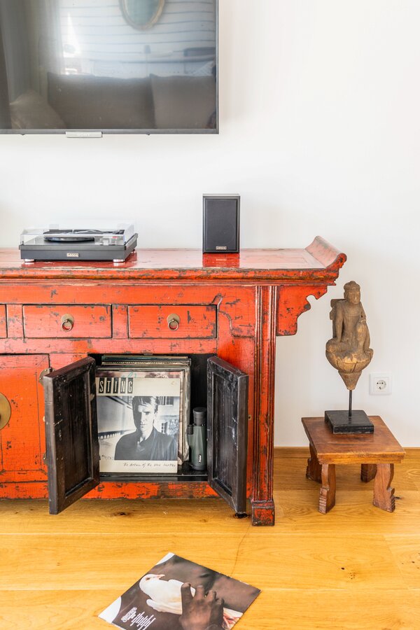 asian sideboard with turntable