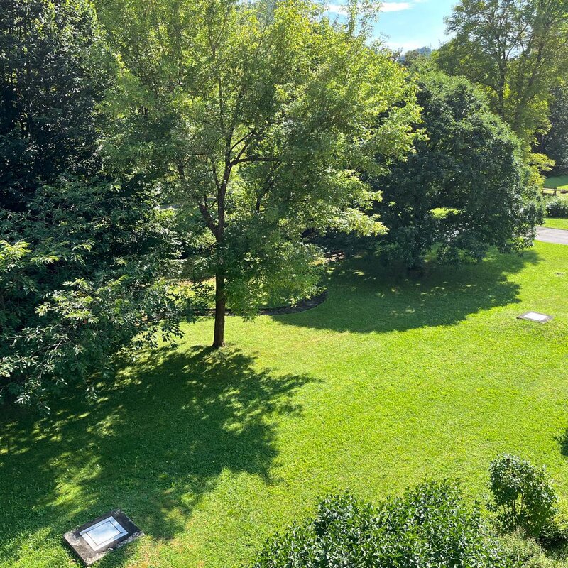 Blick vom Balkon Wohnzimmer