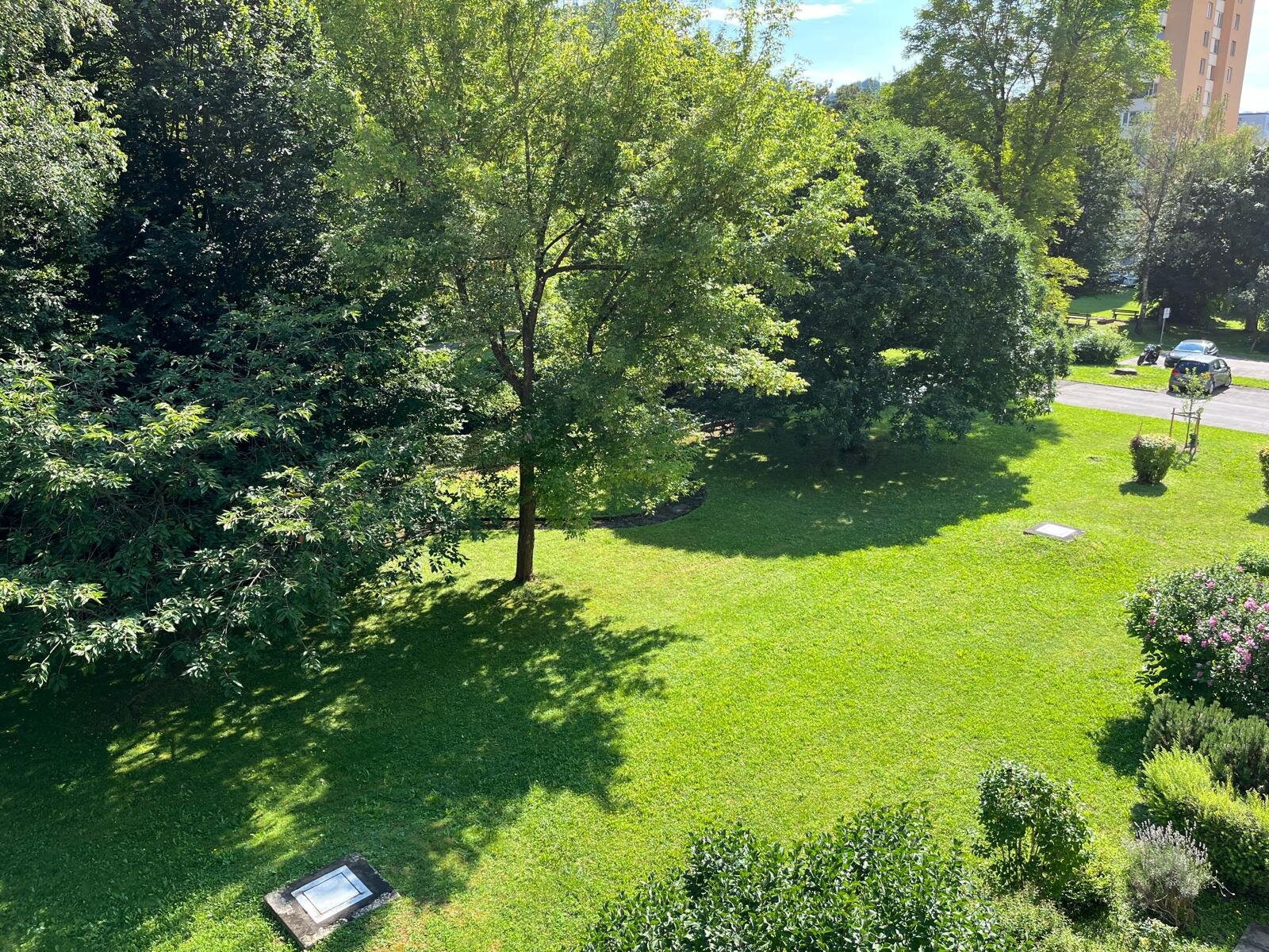 Blick vom Balkon Wohnzimmer