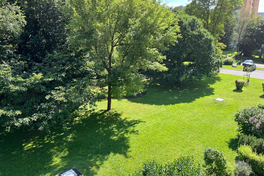 Blick vom Balkon Wohnzimmer