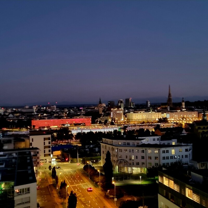 Abendstimmung von der Terrasse 