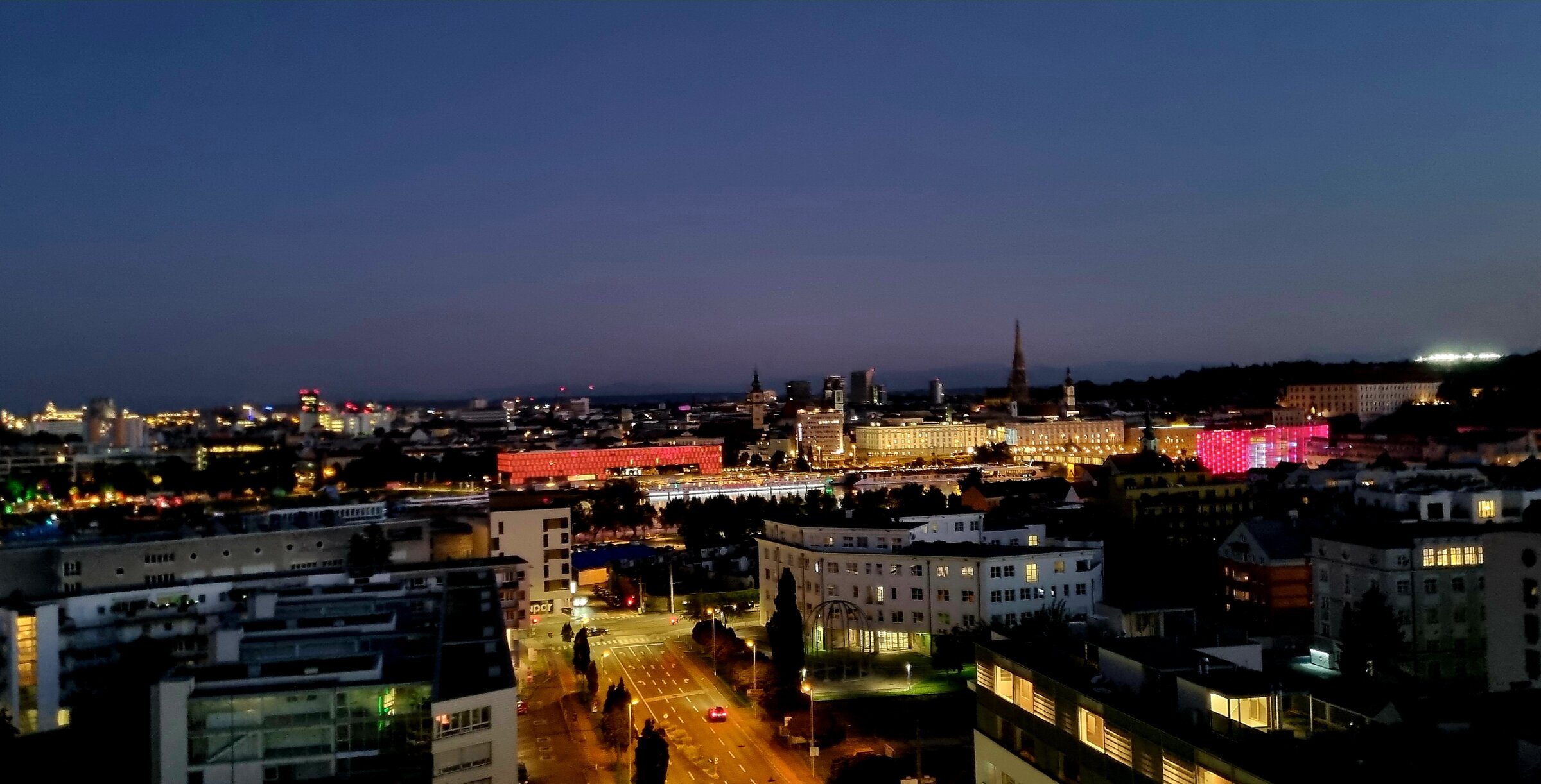 Abendstimmung von der Terrasse 