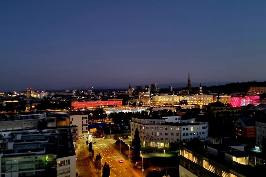 Abendstimmung von der Terrasse 