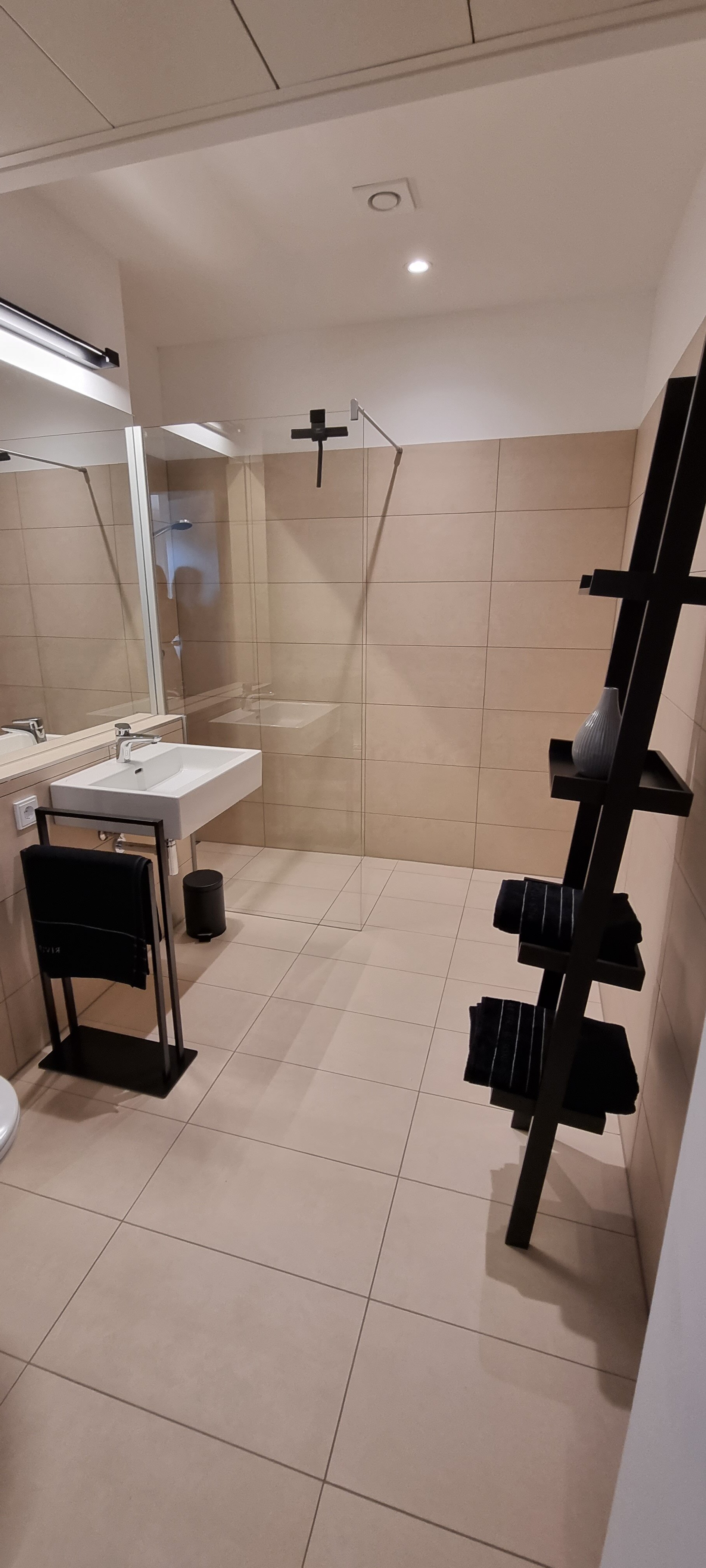 Großes Bad mit Walk in Dusche