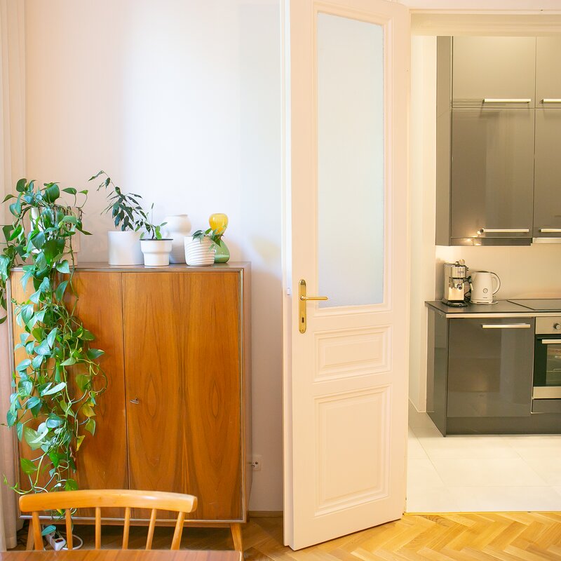 Wohn-Essbereich und Küche